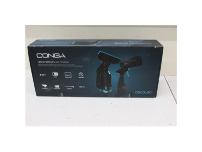 SALE OUT. Cecotec Conga Popstar Glass Titanium Window vacuum cleaner | Cecotec Window Vacuum Cleaner | Conga Popstar Glass Titan