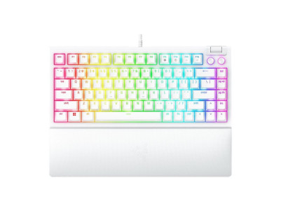 Razer | BlackWidow V4 75% | White | Gaming keyboard | Wired | US | Mechanical Switches