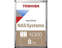 Toshiba HDD NAS N300 3.5" 8TB / 7.2k / SATA / 512MB / Reliability: 24x7, 180TB per year, 1.2M hours / 3Y Warranty | Toshiba