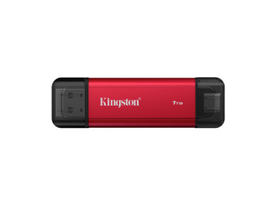 Kingston Dual Portable Solid-State Drive, USB Type-A and Type-C | 1000 GB | Solid-state drive interface USB 3.2 Gen 2 | Read spe