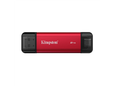 Kingston Dual Portable Solid-State Drive, USB Type-A and Type-C | 2000 GB | Solid-state drive interface USB 3.2 Gen 2 | Read spe
