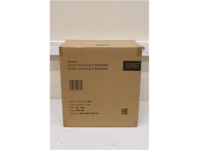 SALE OUT. Caso 02837 SteakChef Double Contact Grill, 2000 W, Stainless Steel | Caso Double Contact Grill | SteakChef | Contact g