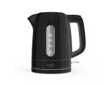 Adler Kettle | AD 1380b | Electric | 2200 W | 1 L | Polypropylene | 360 rotational base | Black
