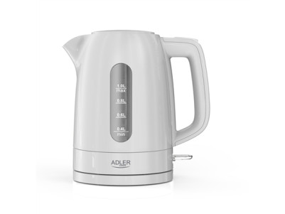 Adler Kettle | AD 1380w | Electric | 2200 W | 1 L | Polypropylene | 360 rotational base | White