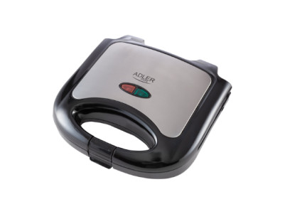 Adler | Sandwich maker | AD 3015 | 750 W | Number of plates 1 | Number of pastry 2 | Black