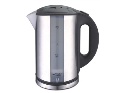 Adler | Kettle | AD 1216 | Standard | 2000 W | 1.7 L | Stainless steel | 360 rotational base | Stainless steel