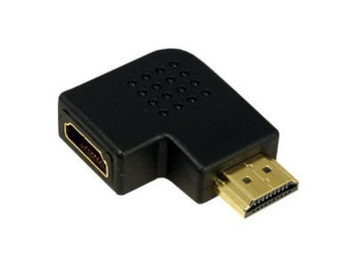 HDMI Adapter, AM to AF in 90 degree flat angled | Logilink