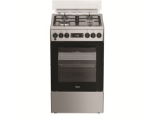 Whirlpool Cooker | W5G8LMSWTX | Hob type Gas | Oven type Electric | Stainless steel | Width 50 cm | Depth 60 cm | 60 L