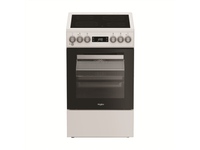 Whirlpool Cooker | Whirlpool | Hob type Vitroceramic | Oven type Electric | White | Width 50 cm | Depth 60 cm | 60 L