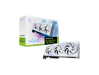 MSI GeForce RTX 5060 Ti 16G GAMING TRIO OC WHITE | NVIDIA | 16 GB | GeForce RTX 5060 Ti | GDDR7 | HDMI ports quantity 1 | PCI Ex