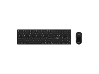 MSI FORGE K210 WIRELESS COMBO | Keyboard and Mouse Set | Wireless | Mouse included | US | Black | Scissor