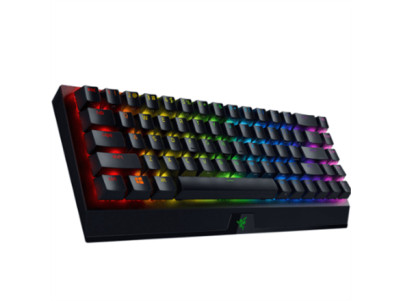 Razer | BlackWidow V3 Mini HyperSpeed | Mechanical Gaming Keyboard | Wireless | RGB LED light | NORD | Bluetooth | Black | Yello