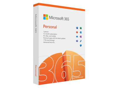 Microsoft | 365 Personal | QQ2-01897 | M365 Personal | FPP | License term 1 year(s) | English | EuroZone Medialess