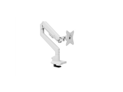 Arozzi Desk Mount | Neo Single - Gas Spring Monitor Arm AZ-ALZARE-NEO-WT | Tilt, Swivel, Rotation | Maximum weight (capacity) 9 