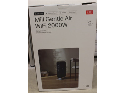 SALE OUT. Mill OIL2000WIFI3 Black WiFI GEN3 Oil Filled Radiator, 2000 W, APP+WiFi+Bluetooth, Mill Heat Boost Technology | SALE O