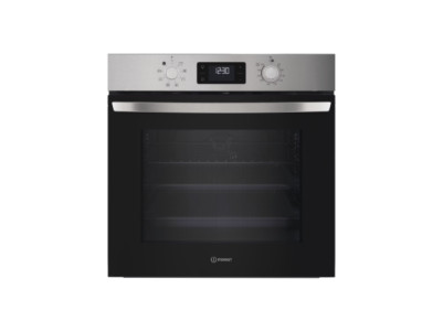 Indesit IO 255HU X Oven, Built-in, Electric, Width 59.5 cm, Self cleaning, Stainless steel | INDESIT