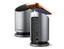 AXAGON USB-C 10Gbps Wireless Charging 9in1 hub | HMC-WL9