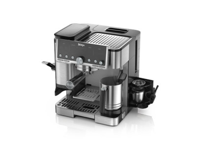 NINJA | Coffee Maker | ES701EU Luxe Caf Pro | Pump pressure 9 bar | Built-in milk frother | Ground | 1650 W | Black/Stainless St