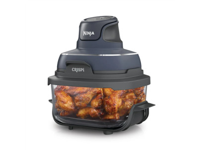 NINJA | 4-in-1 Portable Glass Air Fryer | FN101EUGY Crispi | Power 1700 W | Capacity 3.8 L | Blue/Black