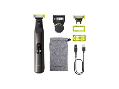 Philips | Hair Trimmer for Face and Body | QP6552/15 OneBlade Pro 360 | Cordless | Wet & Dry | Number of length steps 20 | Chrom