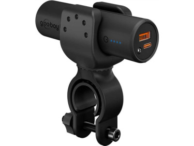 Goobay Bike Powerbank 5.0 with Reinforced Holder for Bicycle Handlebars | 60656 | 5000 mAh | Black