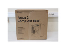 SALE OUT. Fractal Design | Focus 2 | Side window | RGB White TG Clear Tint | Midi Tower | DAMAGED PACKAGING | Power supply inclu