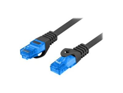 Lanberg | Patchcord Cat.6A S/FTP LSZH CCA | PCF6A-10CC-1500-BK | 15 m | Black