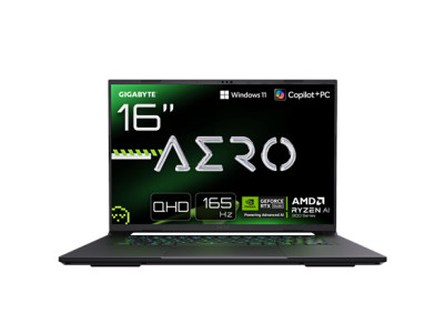 Gigabyte AERO X16 1VH-93EEC94AH | 16 " | IPS | QHD+ | 165 Hz | AMD Ryzen Al 7 | 350 | 16 GB | DDR5 | Solid-state drive capacity 