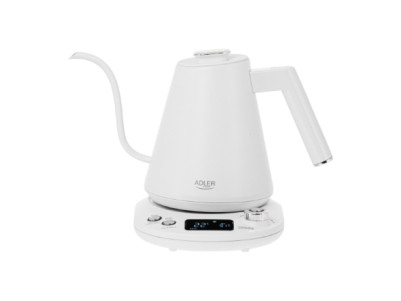 Adler | Kettle | AD 1349w | Electric | 1100 W | 1 L | Stainless Steel | 360 rotational base | White