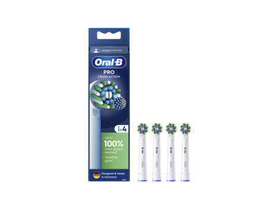 Oral-B | Toothbrush Heads | Cross Action Pro | Heads | For adults | Number of brush heads included 4 | Number of teeth brushing 