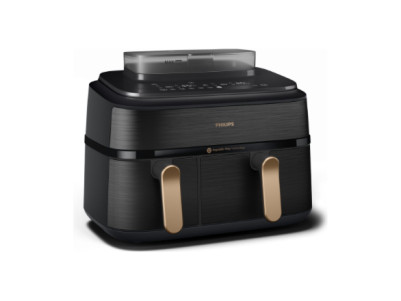Philips Dual Steam Air Fryer | NA552/00 5000 Series | Power 2750 W | Capacity 9 L | RapidAir Plus | Black