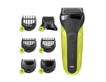 Braun | Shaver | Series 3 Shave&Style 300BT | Operating time (max) 30 min | NiMH | Black/Green