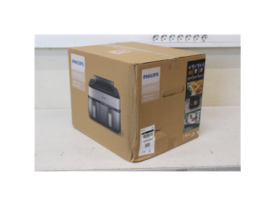 SALE OUT. Philips Dual Basket Airfryer | NA555/00 5000 series | Power 2750 W | Capacity 9 L | RapidAir Plus | Silver | DAMAGED P