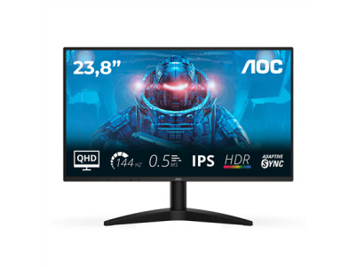 AOC | Q24B36X | 24 " | IPS | QHD | 16:9 | 144 Hz | 4 ms | 2560 x 1440 pixels | 300 cd/m | HDMI ports quantity 1 | Black