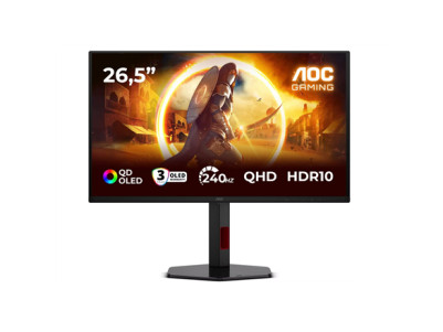 AOC | Q27G4ZDR | 27 " | QD-OLED | QHD | 16:9 | 240 Hz | 0.03 ms | 2560 x 1440 pixels | 400 cd/m | HDMI ports quantity 2 | Black