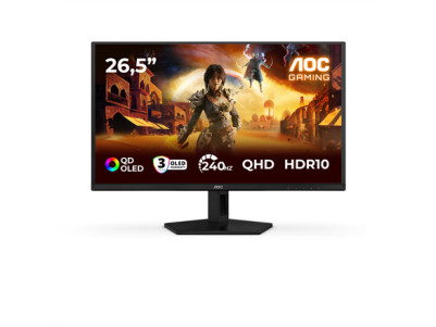 AOC Q27G41ZDF | 27 " | QD-OLED | QHD | 16:9 | 240 Hz | 0.03 ms | 2560 x 1440 pixels | 400 cd/m | HDMI ports quantity 1 | Black