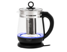 Adler Kettle | AD 1299 | Electric | 2200 W | 1.5 L | Glass | 360 rotational base | Black