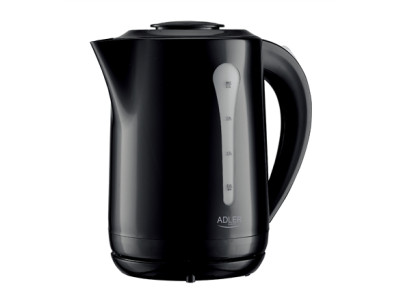 Adler Kettle | AD 1244 | Electric | 1850 W | 2.5 L | Plastic | 360 rotational base | Black