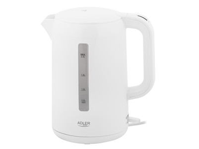 Adler Kettle | AD 1386 | Electric | 1850 W | 2.2 L | Plastic | 360 rotational base | White