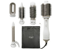 Adler 5-in-1 Curling Iron-Dryer | AD 2027 | Number of heating levels 2 | 1200 W | White/Champagne