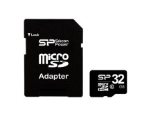 Silicon Power | 32 GB | MicroSDHC | Flash memory class 10 | SD adapter