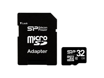 Silicon Power | 32 GB | MicroSDHC | Flash memory class 10 | SD adapter