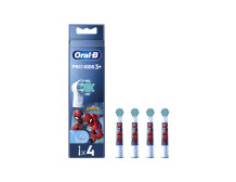 Oral-B Replacement Toothbrush Heads | EB10 4 refill Spiderman | Heads | For kids | Number of brush heads included 4