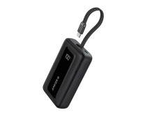 Anker | Power Bank with Built-In USB-C Cable | A1689H11 | 20000 mAh | 30W Output | Black