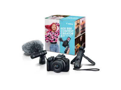 Canon EOS | R50 V Mirrorless Camera Content Creator Kit | Megapixel 24.2 MP | Image stabilizer | ISO sensitivity (max) 32000 | W
