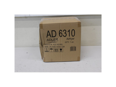 SALE OUT. Adler | Airfryer | AD 6310 | Power 2200 W | Capacity 3 L | High-volume hot-air circulation technology | Black | DAMAGE