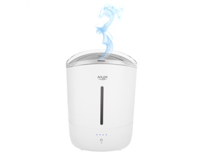 Adler Humidifier | AD 7971 | 30 W | Water tank capacity 5 L | Ultrasonic | Humidification capacity 100-250 ml/hr | White