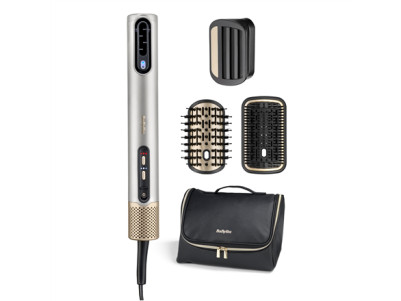BABYLISS | Hair styling comb | Air Wand AS6555E | Ion conditioning | Number of heating levels 4 | 1600 W | Chrome