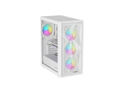 Genesis Gaming PC Case | Diaxid 605 ARGB | White | Midi Tower | Power supply included No