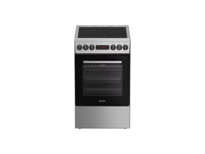 INDESIT Cooker | IS5V8CSX/P | Hob type Ceramic | Oven type Electric | Stainless Steel | Width 50 cm | Grilling | Depth 60 cm | 5